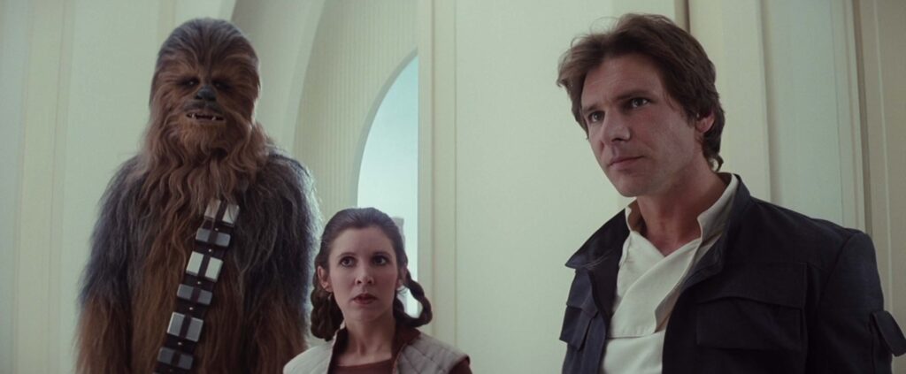 Chewie, Leia, and Han - Empire Strikes Back